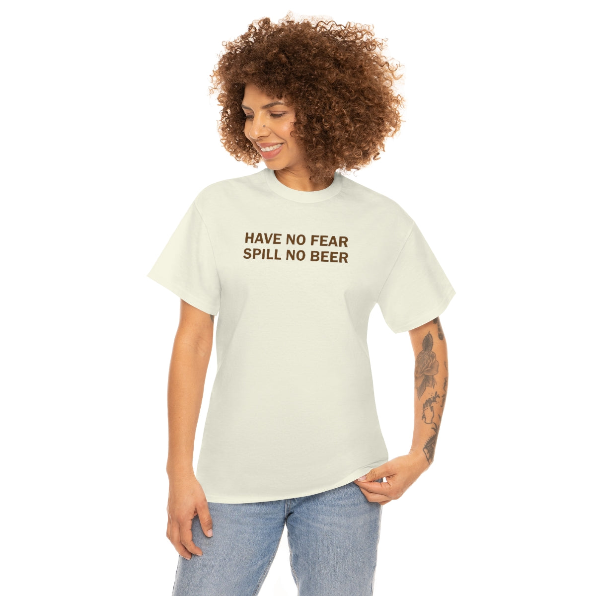 Have No Fear, Spill No Beer - Unisex Heavy Cotton Tee